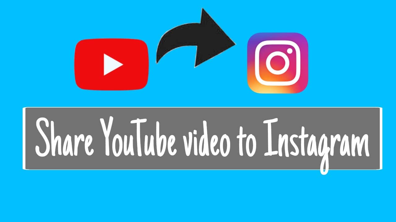 How to share a youtube video on Instagram