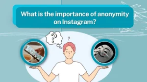 what is the importance of anonymity on Instagram