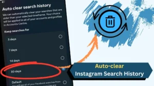 Auto-clear Instagram Search History