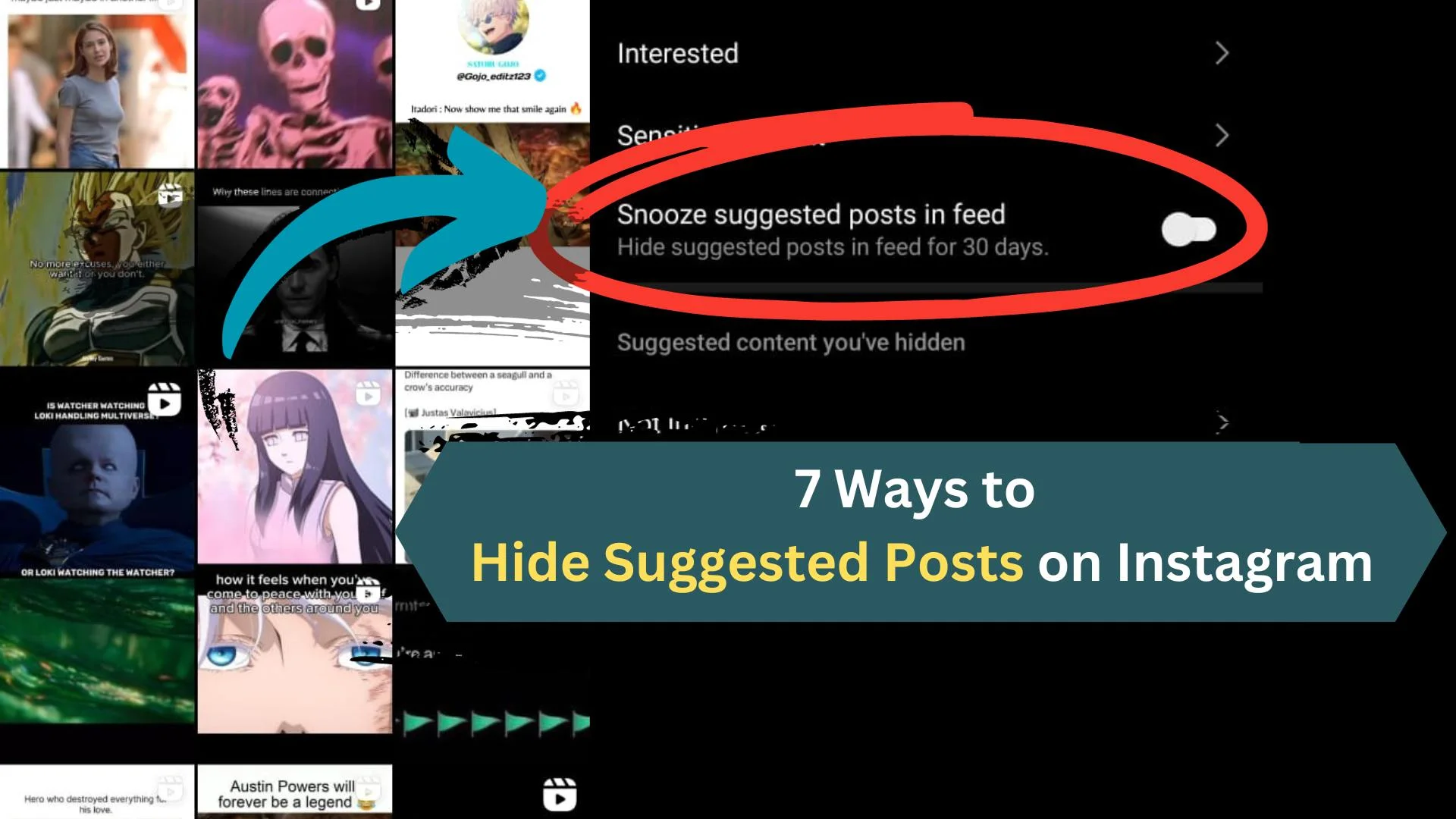 How to hide Suggested Posts on Instagram