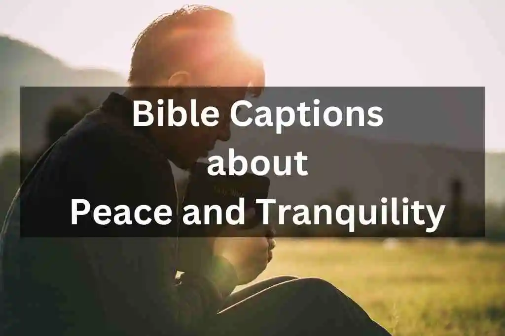 Bible Captions about Peace and Tranquility