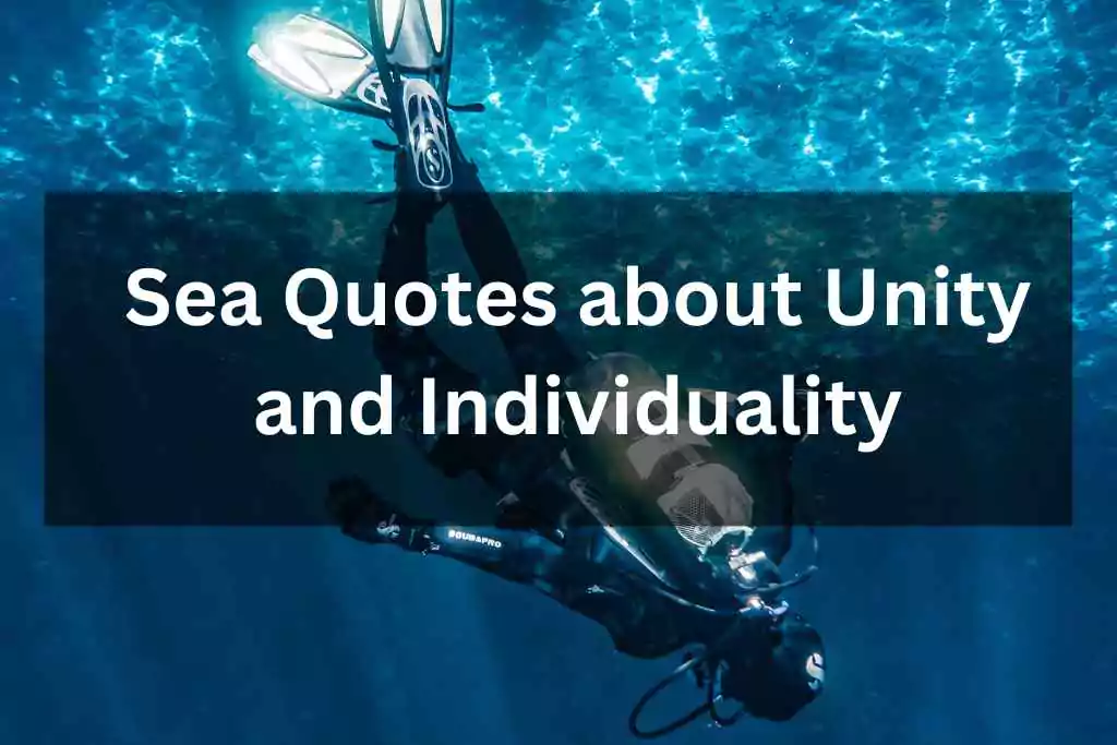Sea Quotes about Unity and Individuality